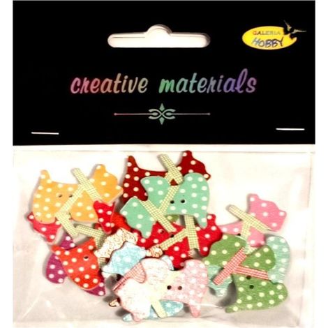 Bottoni decorativi a forma di cane, 28x20 mm, 15 pezzi
