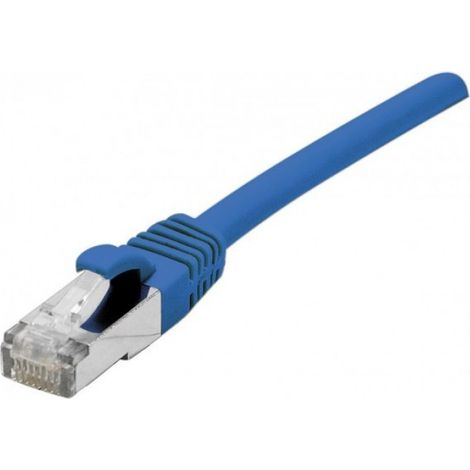 DEXLAN Cordon patch RJ45 s/ftp sur cable cat 7 LS0H bleu - 0,5 m (858624)