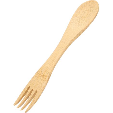 Ensemble de vaisselle 2 en 1 résistant à la chaleur : cuillère et fourchette, ustensiles polyvalents pour la maison et le restaurant (16,8 x 3 x 2,8 cm).