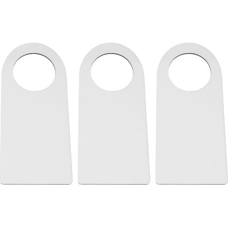 Lot de 3 Pendentifs de Porte en Bois Blanc Non-déformable et Non-décolorant pour Décoration DIY D'hôtels et Bureaux (1/5)