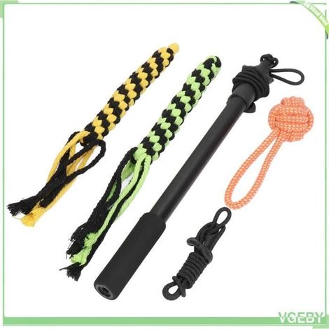 VGEBY Jouet Canne à Pêche Rétractable pour Chien, Entraînement Interactif pour Chiens de Taille Moyenne et Grande, Corde Amovible (1/4)