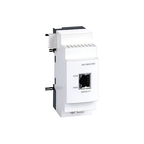 Schneider SR3MBU01BD Zelio Logic - 24 VDC Modbus network slave communication module