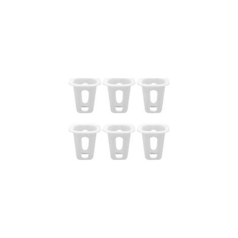 50 Pièces en Plastique Jardin Net Tasses Plantation Panier Tasse Ensemble Jardin Mesh Slotted Pépinière Pots Nets pour La Culture Hydroponique Aquaponique Orchidées (1/5)