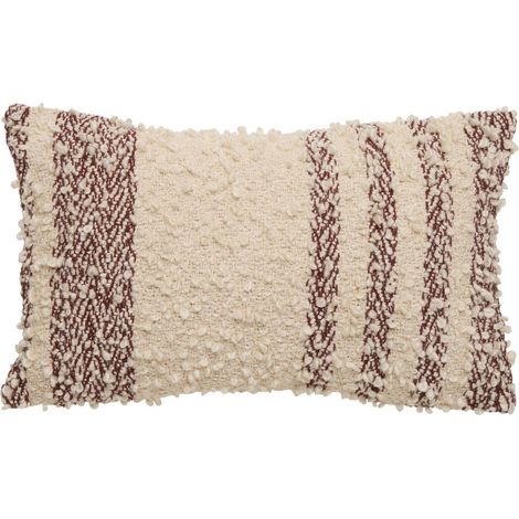 Cuscino beryl rettangolare 30x50 cm marrone - Atmosphera créateur d'intérieur (1/3)
