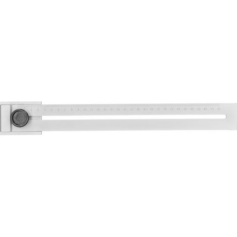 Règle de menuisier en acier carbone coulissante pour traçage parallèle précis, longueur 300mm (1/5)