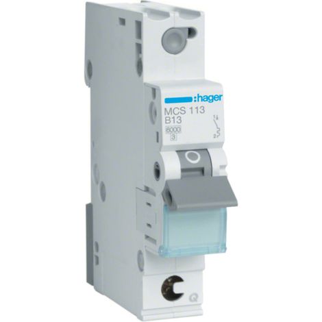 Interruttore Hager mcs113 13 A 6 kA