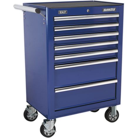 Sealey Rollcab 7 Drawer with Ball-Bearing Slides - Blue AP26479TC