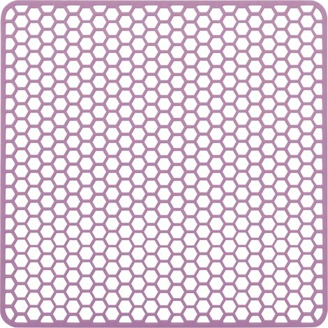 Alfombrilla antideslizante y resistente al calor para fregadero, color morado, tamaño M, rectangular. (1/2)