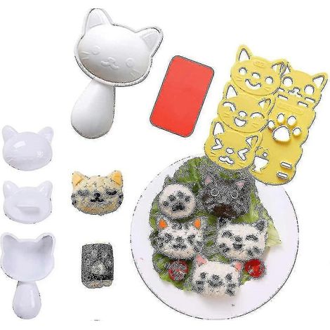 Kit pour faire des sushis, boîte à bento décorative, accessoires pour bento, presse à sushis et à sandwichs en nori (1/3)