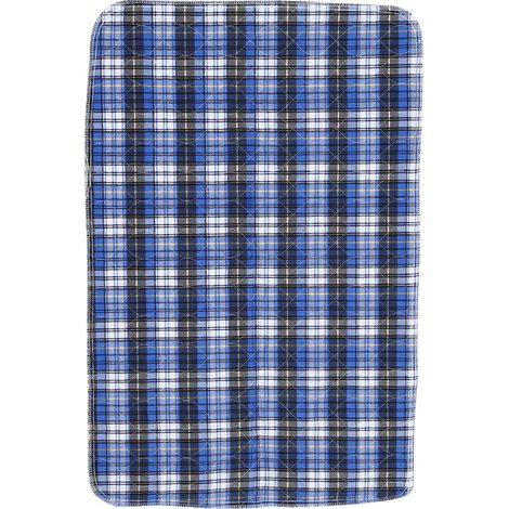 Coussin lavable réutilisable et absorbant pour l'incontinence des bébés âgés, 3 couches à carreaux bleus (1/5)