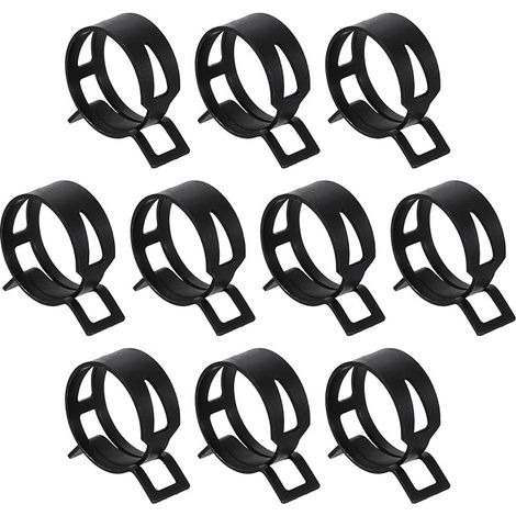 10pcs Collier À Ressort Pour Tuyau 30mm Collier Serrage Pour Ligne Carburant Clip Ressort Pour Tuyau En Silicone Collier Pour Tuyau Sous Vide Attache Pour Tube Basse Pression, Noir (1/5)