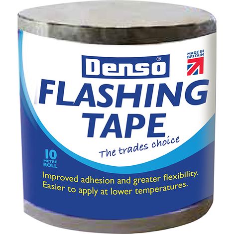 Denso Grey Flashing Tape 300mm x 10m Roll - Waterproof, Weatherproof, and Corrosion-Resistant Sealant for Roofing and Plumbing Applications (1/2)