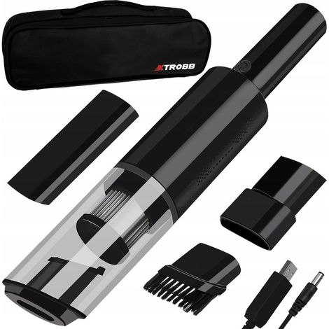 Aspirapolvere portatile senza fili per auto con filtro HEPA, potente 120W + accessori