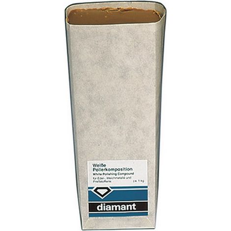 Pasta de polir, aplicación para : metales preciosos, blando y aluminio, Contenido 700 g, color blanco-beige