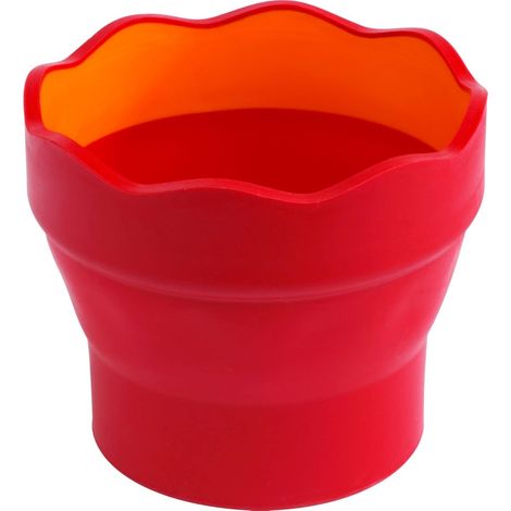 Cup Pour Brosse À Peinture - Rétractable - Pliable - Rouge - 1 Pièce