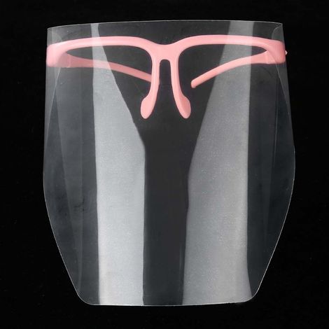 Masque de Protection Dentaire Professionnel, Visière Faciale Détachable Rose pour Soins Dentaires (1/5)
