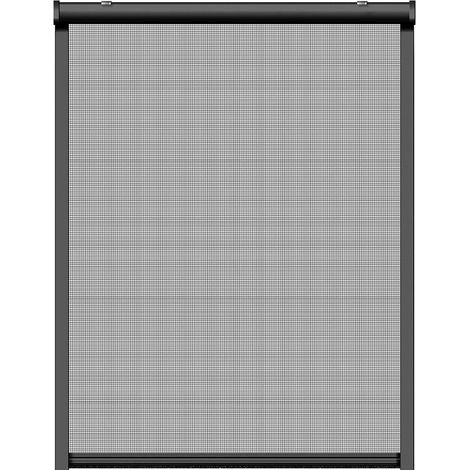 Mosquitera enrollable, antracita, 130 x 160 cm