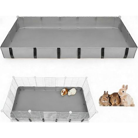 Tapis de cage imperméable, antidérapant et résistant à l'urine pour cobayes, convenant également aux petits animaux de compagnie tels que les lapins et les hamsters. Dimensions : 120 x 60 cm. (1/3)