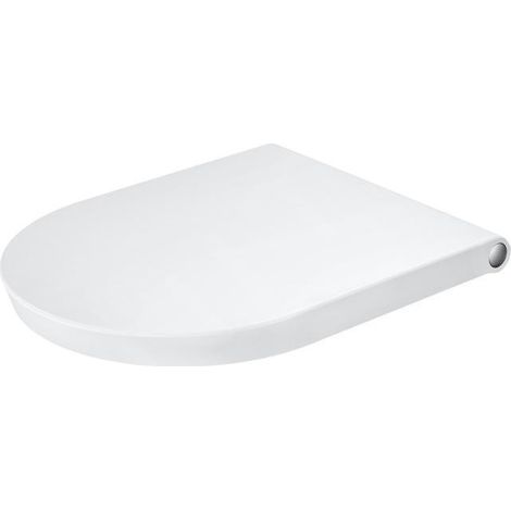 Cuvette WC WHITE TULIP avec charnières à fermeture automatique en acier inoxydable blanc (1/2)