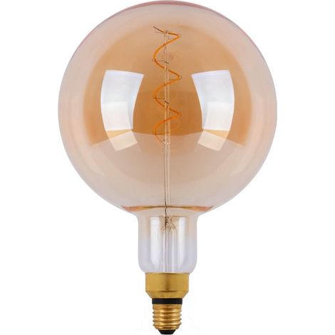 Ampoule LED Décorative E27 5W à Filament Torsadé Blanc Chaud en Métal et Verre 30 cm - PANGIVO (1/5)