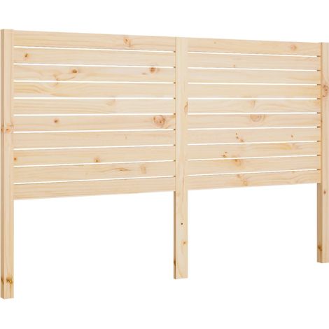 Bed Headboard 146x4x100 cm Solid Wood Pine vidaXL