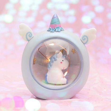 Filiyano-Veilleuse licorne en résine, décoration de table pour chambre à coucher (1/5)