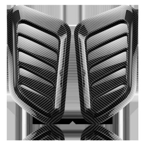 Capot D'admission D'air Universel, 2 Pièces, Couvercle De Ventilation, Décoration De Capot De Voiture, Couvercle De Moteur De Turbine D'admission D'air Couvercle D'évent Capot (1/4)