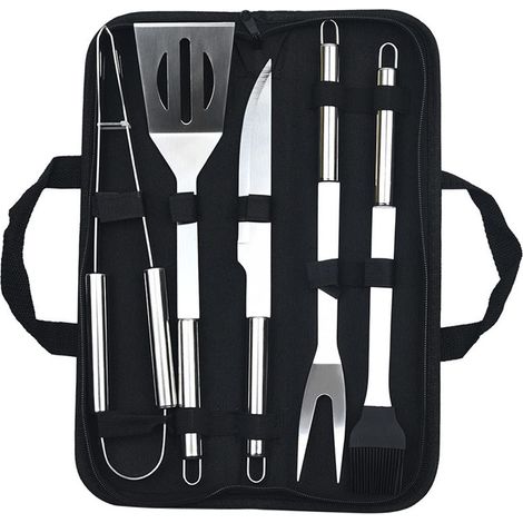 Accessoires pour barbecue — Ustensiles de cuisson et outils en acier inoxydable pour grillades en extérieur — Kit complet pour barbecue