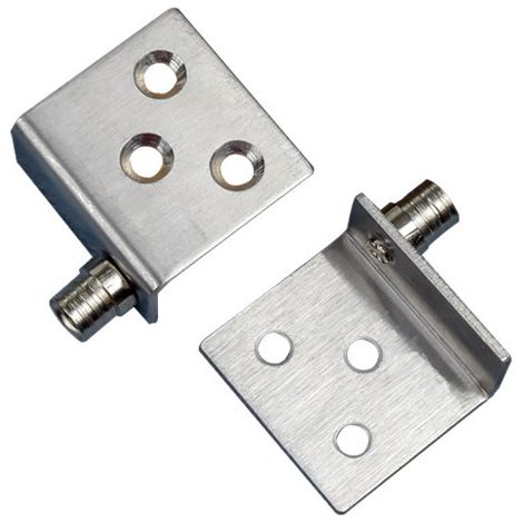 Charnières invisibles, charnières cachées, charnières supérieures et inférieures, panneaux de porte sans perçage, équerres d'angle CT, charnières de porte d'armoire (1/5)