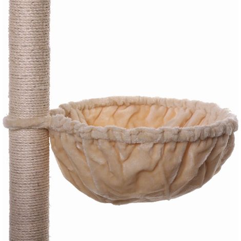 lionto Liegemulde für Kratzbäume, 40 cm Durchmesser, 25 cm Tiefe, beige
