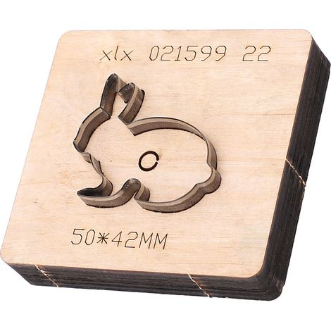 Matrice de découpe cuir métal forme lapin acier alliage outil perforatrice bricolage craft art coffret 1 pièce (1/5)