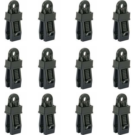 12 Pack Heavy Duty Tarp Clips, Outdoor Tent Clip for Holding Tarp, Car Sun Shade, Pool (1/4)