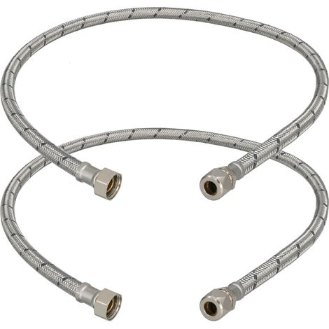 Conector flexible de 3/8” para sistemas de sujeción, 90 cm, juego de 2 (1/5)