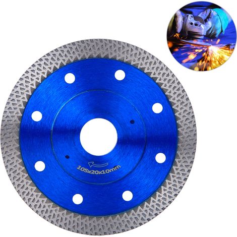 Diamant-Trennscheibe für Winkelschleifer, geeignet für Beton und Marmor, 105 mm Durchmesser (1/5)