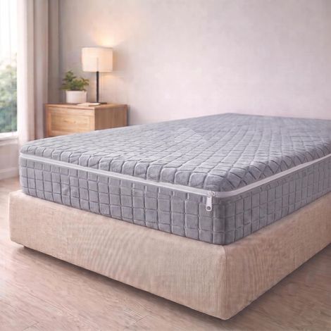 Degrees Home Teide - Housse de Matelas Intégrale avec Fermeture Éclair (140 cm) - Protection Anti-Acariens, Respirante et Élastique, Confort Extra Doux, Lavable, Ajustement Parfait (1/5)