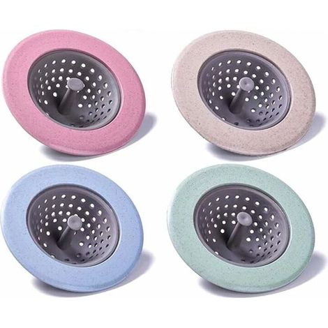 4pcs Drain Plug Drain Stopper Drain Basket Stopper Drain Basket Stopper for Kitchen Sink Drain Basket MUMU (1/4)