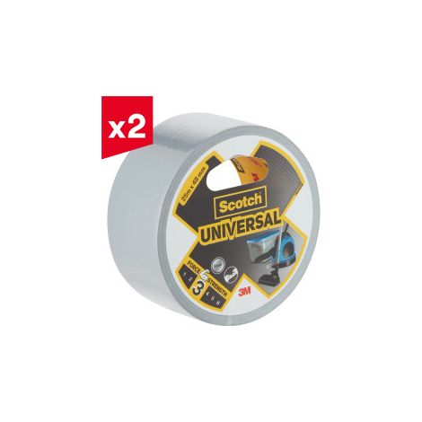 Lot de 2 toiles Scotch® Unv Argent 25mx48mm (1/4)