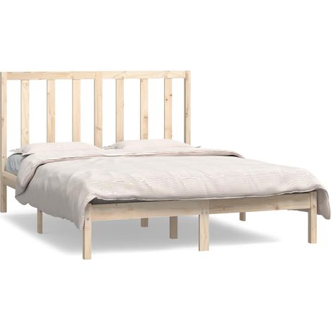 Maison Exclusive - Giroletto senza Materasso 135x190 cm in Legno Massello di Pino (1/5)