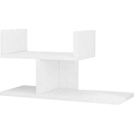 Casier de bureau en bois blanc grande capacité multi-étagères solide pour livres cosmétiques (1/5)