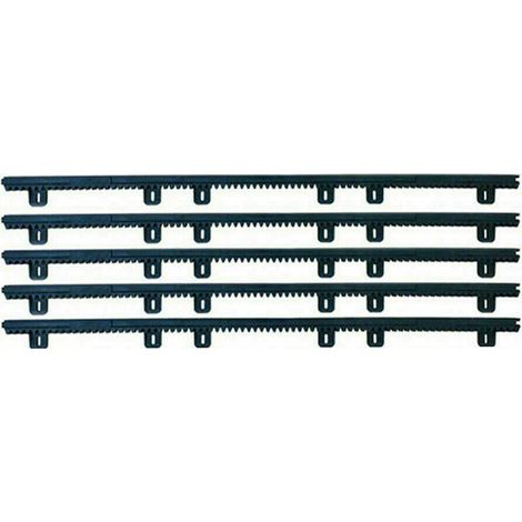 Kit Cremagliera 5 Mt 5mt Metri Universale Per Cancello Scorrevole Nylon Plastica