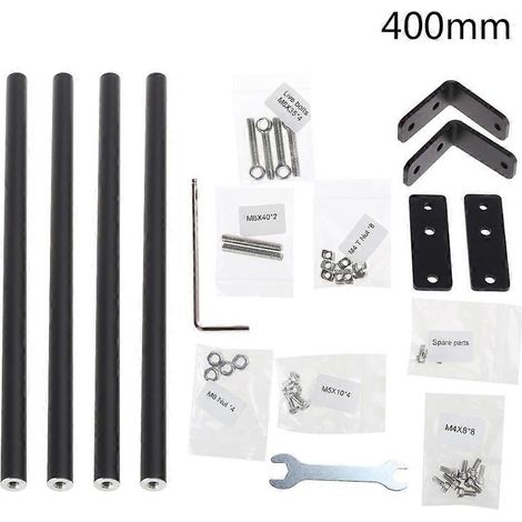 Verbesserte Version des kompletten Stützstangen-Kits für die 3D-Drucker CR-10/CR-10S/CR-10 S4/TEVO/S5, Zubehör 400 mm/500 mm Höhe – 400 mm