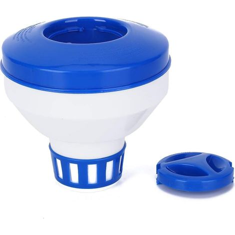 Floating Chlorine Dispenser, Durable Plastic Swimming Pool Chemical Dispenser Floating Chlorinator for Indoor and Outdoor Swimming Pools 131312.5cm (1/5)