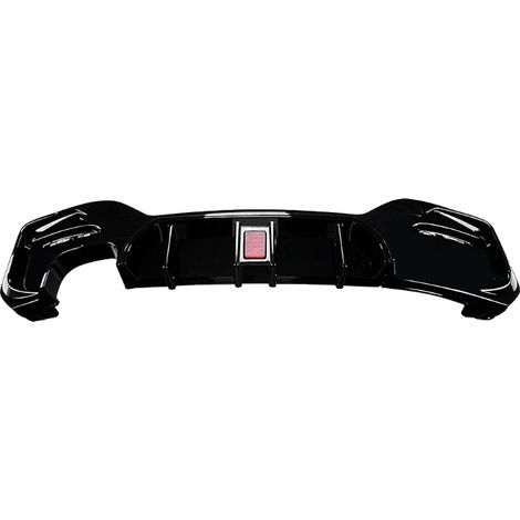 Difusor de parachoques trasero, plástico ABS de alta calidad, mejora estética deportiva, luz W simple/doble (1/2)