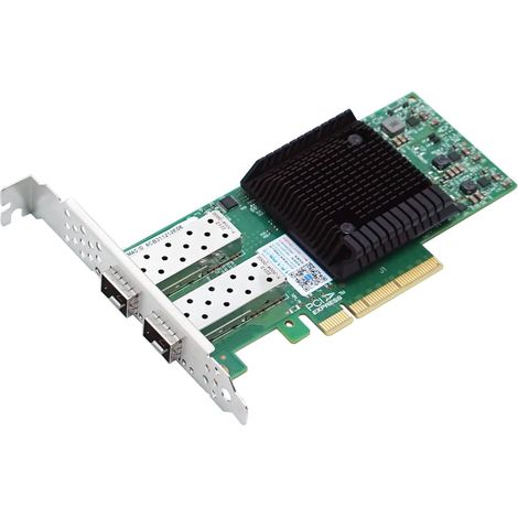 Elfcam® - 25Gb Carte Réseau PCIe avec Chipset NVIDIA Mellanox ConnectX-4, 25GbE Adaptateur Ethernet PCI Express 3.0 X8 à 2 Ports SFP28 pour Windows Server/Windows/Ubuntu