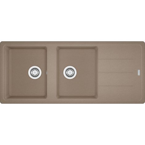 Franke – Évier 2 bacs Fragranit+ BFG621 – Finition anti-bactérienne – Découpe 1140 x 480 mm – Garantie 10 ans (1/2)