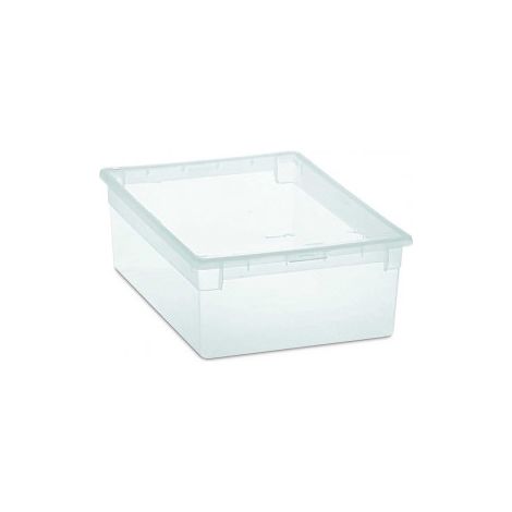 Caja Multiusos Terry Light Box M Con Tapa Transparente Polipropileno Plástico 27,8 x 39,6 x 13,2 cm