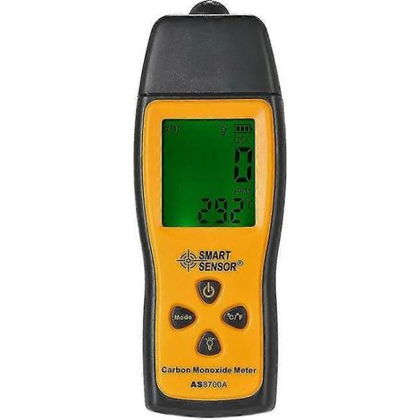 Détecteur de monoxyde de carbone portable haute précision avec écran LCD, alarme sonore et lumineuse, plage de mesure 0-1000 ppm (1/5)