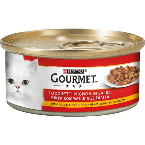 Gourmet Gatto Tocchetti Pollo e Tacchino 195 gr PURINA