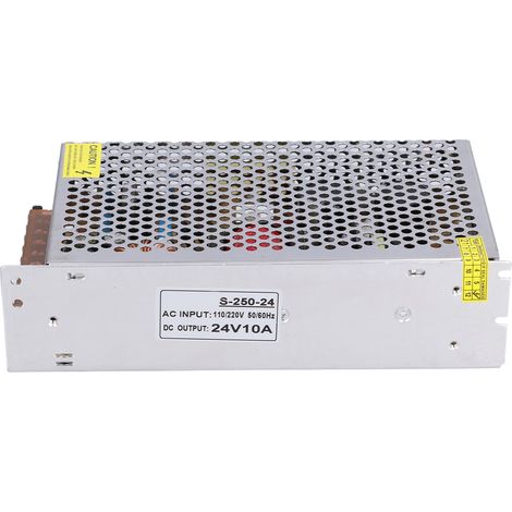 Alimentation à découpage DC 24V 250W S-250-24, protection contre les courts-circuits, haute durabilité, transformateur à large application. (1/5)