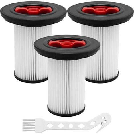 Lot de 3 filtres HEPA avec brosse de nettoyage de rechange pour aspirateur Bosch Unlimited Gen2 Series 8, remplace 12036642, 12023349 (1/5)